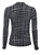 Howard Showers Aleka Checked Out Long Sleeve Top In Black