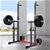 BLACK LORD Squat Rack Adj Barbell Rack Bench Press Weight Lifting Gym
