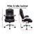 Office Chair Executive Computer Gaming PU Leather Work Seat ALFORDSON