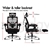 Mesh Office Chair Executive Fabric Seat Racing Footrest Recline ALFORDSON