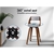 Bar Stools 2x Swivel Eden Kitchen Dining Chair Wooden LIGHT GREY ALFORDSON