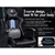 Gaming Chair Lumbar Massage Office Executive Racing Seat Black ALFORDSON