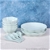 SOGA Light Blue Japanese Style Ceramic Dinnerware Crockery Set of 4