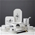 SOGA White Antler Printed Ceramic Dinnerware Set Crockery Set of 20