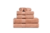 Spitiko Homes 100% Cotton Towel Set -Zero Twist 6 Pieces -Dusty Coral