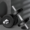 BLACK LORD 15KG Adjustable Dumbbell Set Rubber Plates Weight Lifting Bench