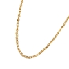 Classic 4mm Stainless Steel Twist Chain Necklace - 50cm (yellow)