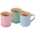 CHASSEUR 5pc Meringue Collections Mug Set, Pastel Pink/Blue/Green.