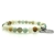 Natural Round Amazonite & Personalized Letter 'T' with Heart Charm Bracelet