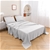 Natural Home Vintage Washed Hemp Linen Sheet Set Dove Grey King Bed