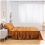 Natural Home Vintage Washed Hemp Linen Sheet Set Rust King Bed