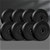 BLACK LORD 20kg Weight Plate Set Barbell Dumbbell Lift Bench Squat Rack