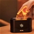 180ml USB Essential Oil Diffuser Flame Light Aroma Mist Air Humidifier Blk