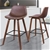 ALFORDSON 2x Wooden Bar Stools Noah Kitchen Dining Chair Retro COFFEE