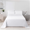 Dreamaker 1500TC Cotton Rich Sateen Sheet Set White King Bed