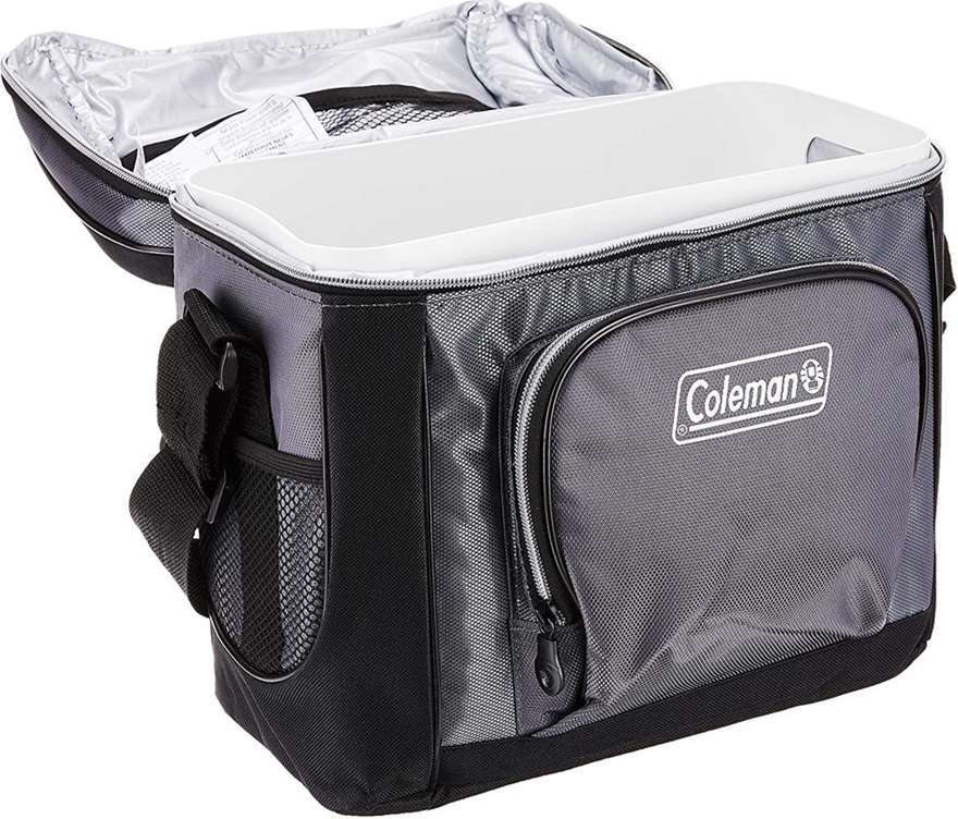 COLEMAN 16-Can Soft Cooler with Removable Liner, Grey. Buyers Note ...
