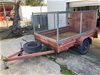 2003 GT Western Trailers 8x5 Box Trailer with Loading Ramp Tail Gate