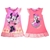 DISNEY Girl's 2pk Nighties, Size 3, Polyester/Cotton, Minnie Mouse Orange.