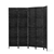 Artiss 4 Panel Room Divider Screen Privacy Timber Foldable Stand Black