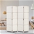 Artiss 4 Panel Room Divider Screen Privacy Timber Foldable Stand White