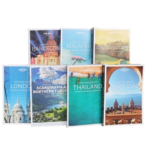 7 x LONELY PLANET Travel Books .