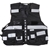 2 x SECTA Hi-Vis Black Security Vest, Size Adjustable 2XL to 4XL c/w Multip
