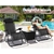 Gardeon Sun Lounge Zero Gravity Chair Table Outdoor Folding Recliner