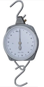 Spring Dial Faced Hanging Scale 50kg wit