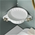 SOGA White 360 Wall-Mounted Rotating Bathroom Organiser Vanity Storage