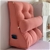 SOGA 2X 45cm Peach Triangular Wedge Lumbar Pillow Headboard Bed Cushion