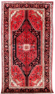 Very Fine Hand Knotted Tuiser Red center