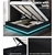 Artiss RGB LED Bed Frame King Size Gas Lift Base Storage Black Leather LUMI