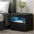 Artiss Bedside Tables Drawers Side Table RGB LED High Gloss Nightstand