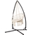 Gardeon Outdoor Hammock Chair with Steel Stand Cotton Swing Hanging 124CM
