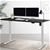 Artiss Standing Desk Adjustable Height Motorised White Frame Black 140cm