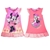 DISNEY Girl's 2pk Nighties, Size 7, Polyester/Cotton, Minnie Mouse Orange.