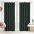 Sherwood Home 100% Blockout Eyelet Curtain Pair Forest Green 90x223cm