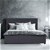 Milano Gas Lift Bed Frame & Headboard - Queen - Dark Grey