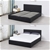Milano Gas Lift Bed Frame & Headboard - Double - Black