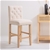 Milano Decor Hamptons Barstool Kitchen Dining Chair- One Pk - Cream