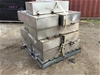 <p>Pallet of Assorted Stainless Steel Fabricated Tanks</p>