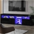 Artiss TV Cabinet Stand RGB LED Gloss 3 Doors 180cm Black