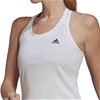 2 x ADIDAS Women's 3S Tank, Size L, Polyester, White/ Black. Buyers Note -