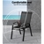 Gardeon 2X Outdoor Stackable Chairs Lounge Chair Bistro Set Patio Furniture