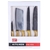 CF 5pcs Kitchen Knife Set Comprising Clever 7", Chef & Slicer Knives 8", Ut