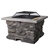 Grillz Outdoor Stone Fire Pit Table