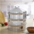 SOGA 2X 3 Tier Stainless Steel Steamers With Lid 28cm