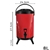 SOGA 2X 8L Stainless Steel Insulated Milk Tea Hot and Cold Dispenser Red