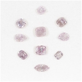 Extremely Rare Pink Diamonds - 1.00ct 10-Piece Collection!