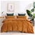 Dreamaker Corduroy Quilt Cover Set Double Bed Rust